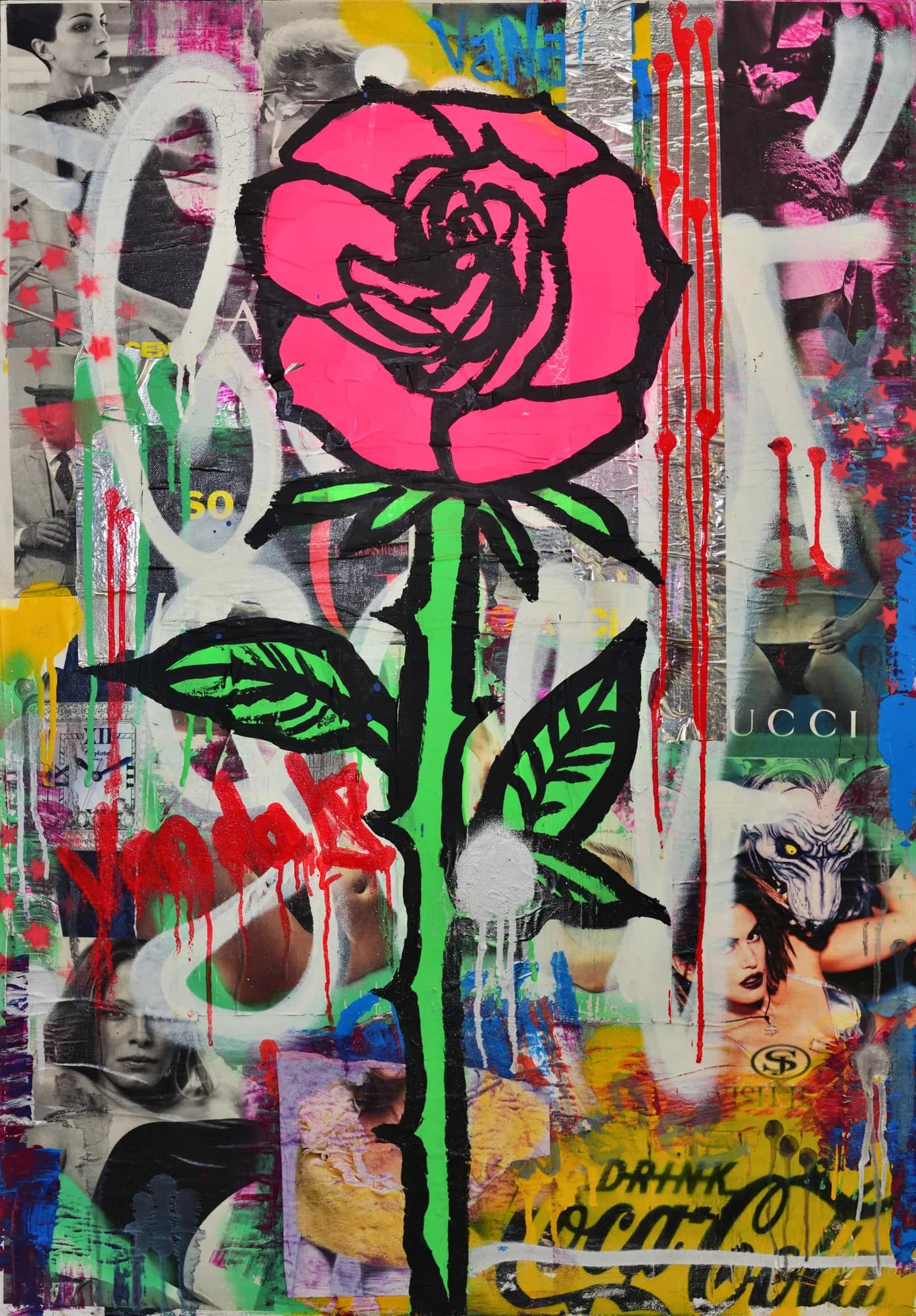 ROSE FOR LIFE – handgefertigtes Original von Tobias Kutz