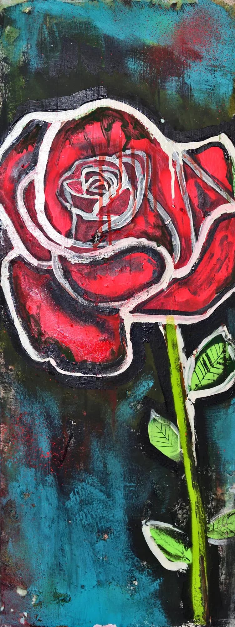 ROSE FOR LOVE – handgefertigtes Original von Tobias Kutz