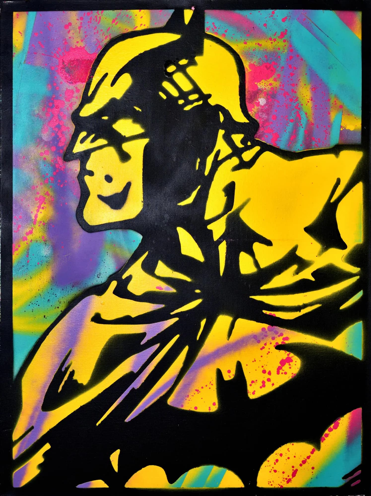 BATMAN INCOLOR – handgefertigtes Original von Tobias Kutz